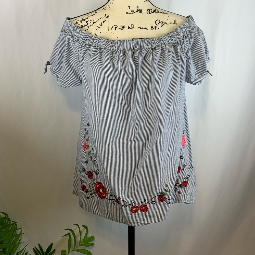 Zac & Rachel Cotton Embroidered Top